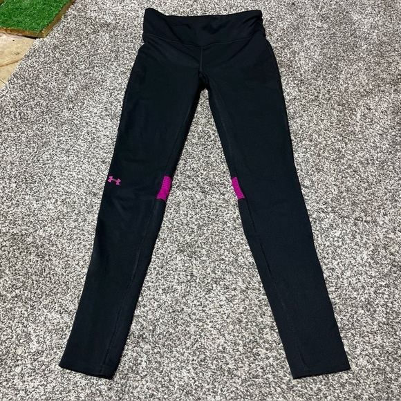 Under Armour Back Zipper Compression Ankle Leggings Women’s Small? Mesh See Note - Picture 1 of 9